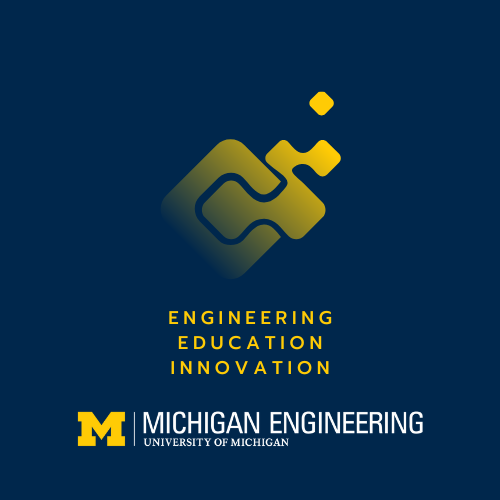 An abstract design that reads "Engineering Education Innovation"